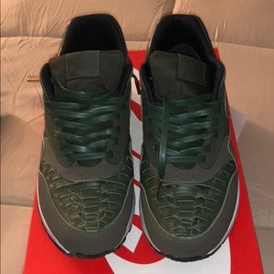 Nike AirMax 1 Armory Green Leather Woven size 9